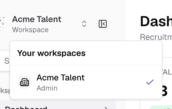 The workspace switcher